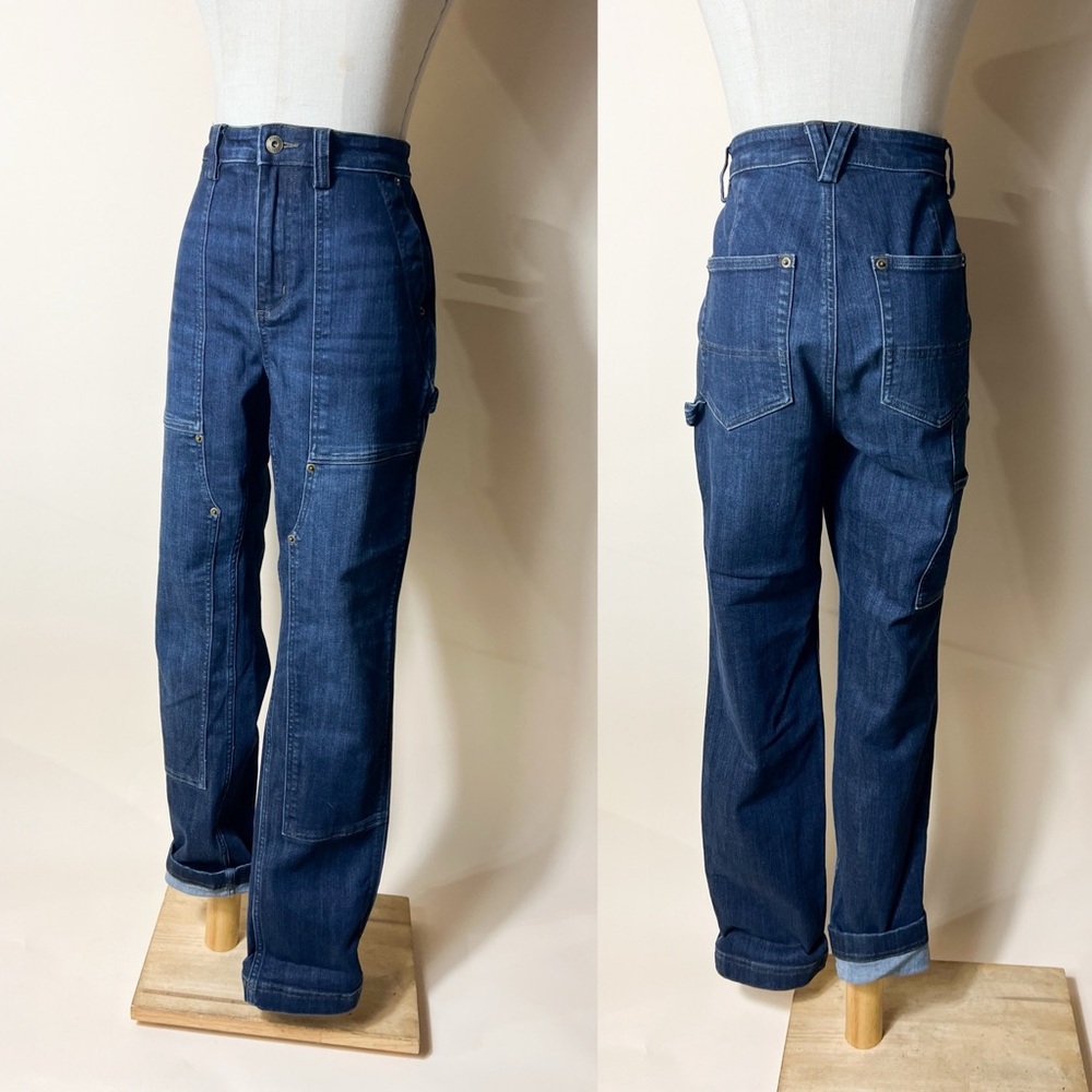 DULUTH trading Co. Women’s Dark Wash Stretch Carpenter Jeans size 10